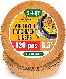 Dicasser 50/100/200/300/400Pcs Disposable Air Fryer Parchment Paper, Absorbent Paper Grill Baking Special Silicone Oil Paper Dicasser 50/100/200/300/400Pcs Disposable Air Fryer Parchment Paper, Absorbent Paper Grill Baking Special Silicone Oil Paper