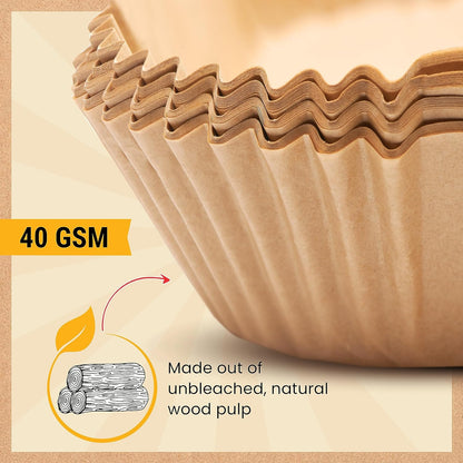 240 pcs Air Fryer Liners, Disposable Airfryer Paper Liners – Non-Stick and Oil Proof for Easy Cleanup, Great for Oven, Pans & Baking – 8” Square for 5-8 qt Basket by Baker's Signature