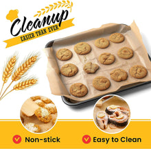 Load image into Gallery viewer, Unbleached Food Grade Parchment Paper Roll Baking Paper by Baker’s Signature | Silicone Coated &amp; Unbleached – Will not Soak Through or Burn – Non-Toxic &amp; Comes in Convenient Packaging