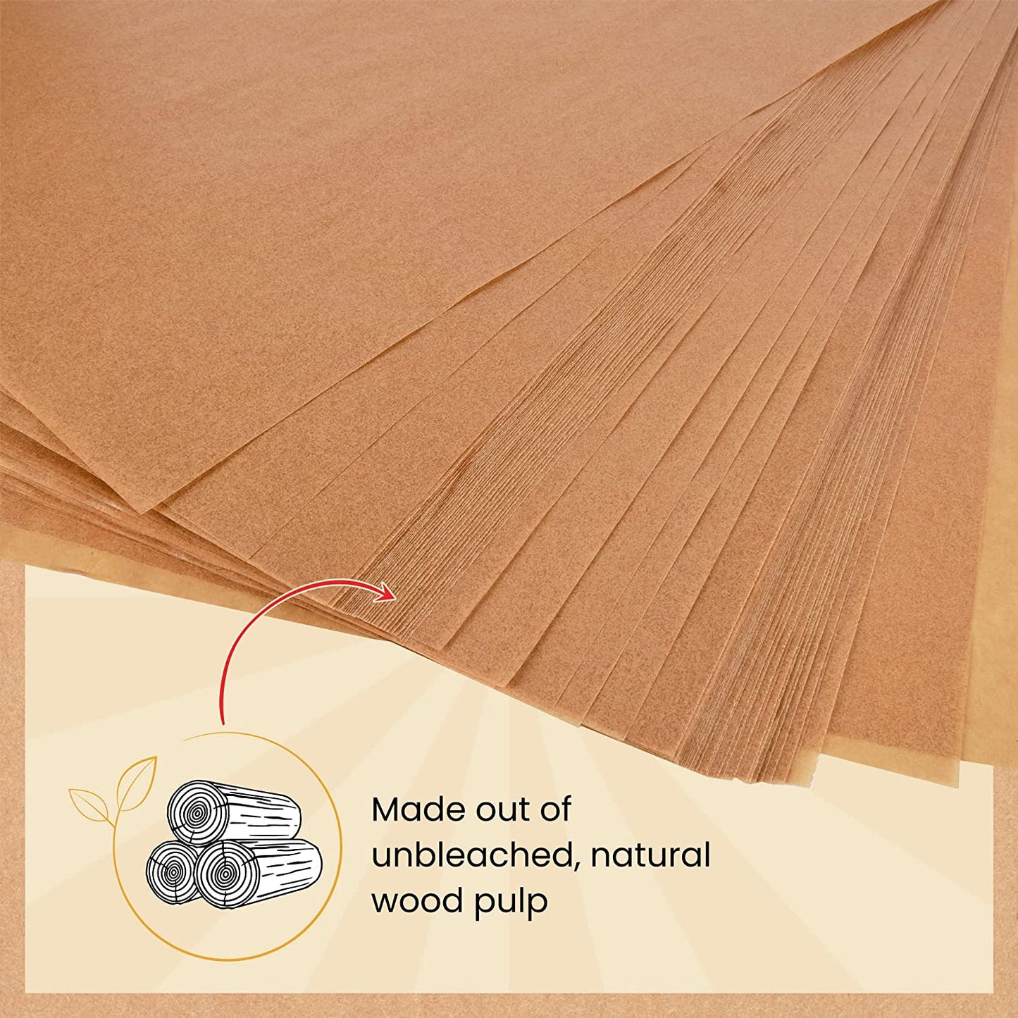 4x4 Inches 1000 Sheets Parchment Paper Squares by Baker’s Signature | Silicone Coated & Unbleached – Ideal for Baking, Wrapping, Freezing & Diamond Painting – Non-Toxic & Comes in Convenient Packaging