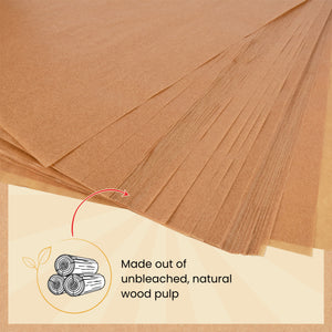 Parchment Paper Baking Sheets by Baker's Signature | Precut Non-Stick & Unbleached - Will Not Curl or Burn - Non-Toxic & Comes in Convenient Packaging - 12x16 Inch Pack of 120