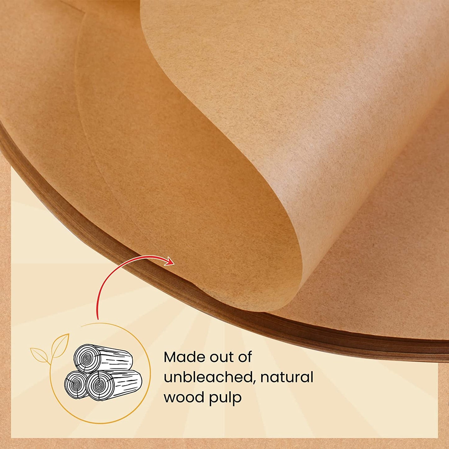 6 Inch Cake Pan Unbleached Parchment Paper Sheets 120 Pack